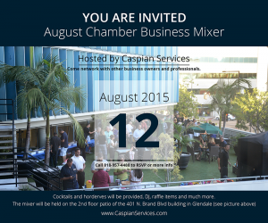 August Business Mixer Hosted by Caspian Services
