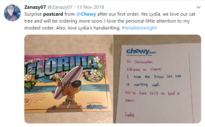 Chewy Postcard Twitter